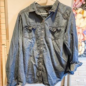 Torrid chambray top size 1